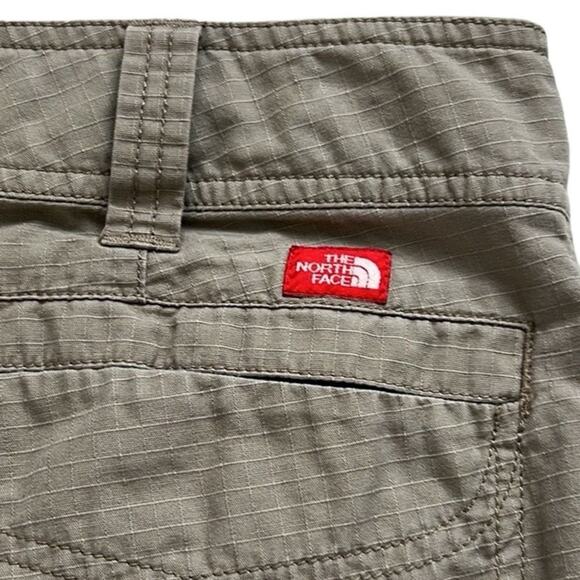 The North Face Hiking Pants Women 10 Tan Convertible Crop Ankle Outdoors Ripstop - Picture 8 of 13